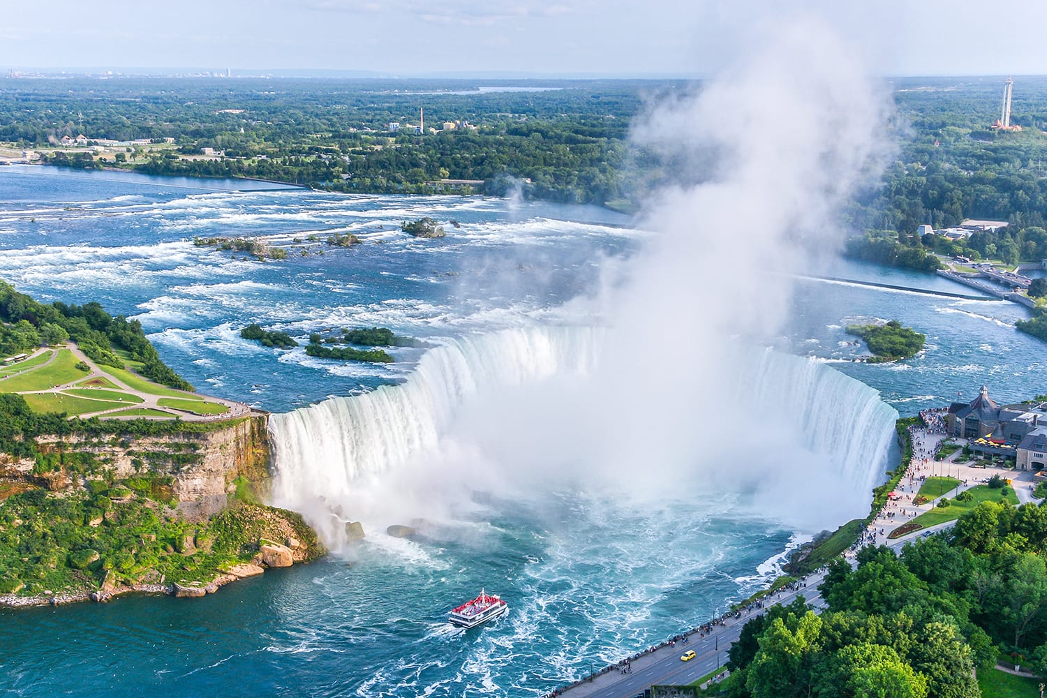 Cascate del Niagara a Canda e negli Stati Uniti