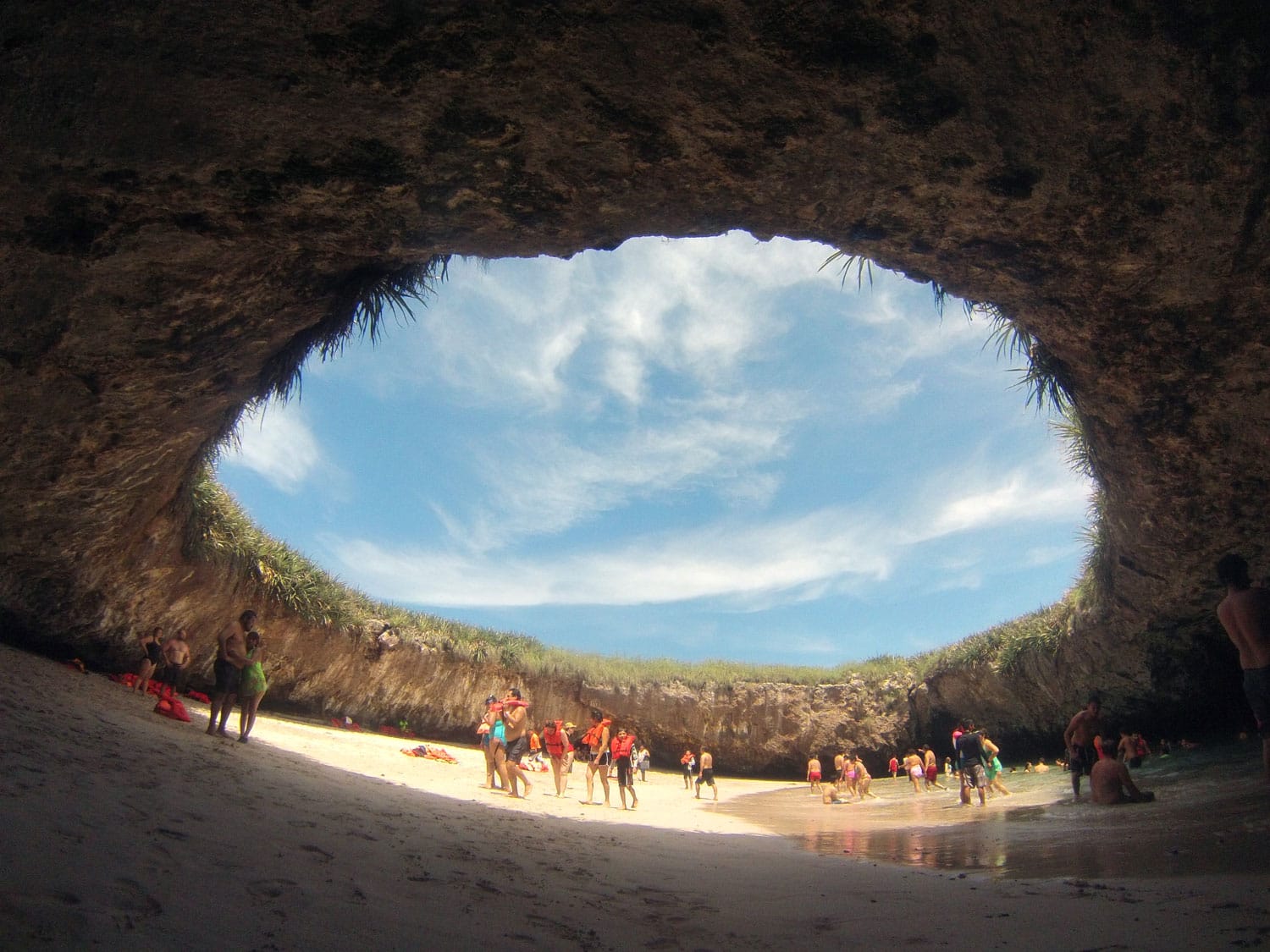 Spiaggia nascosta in Messico
