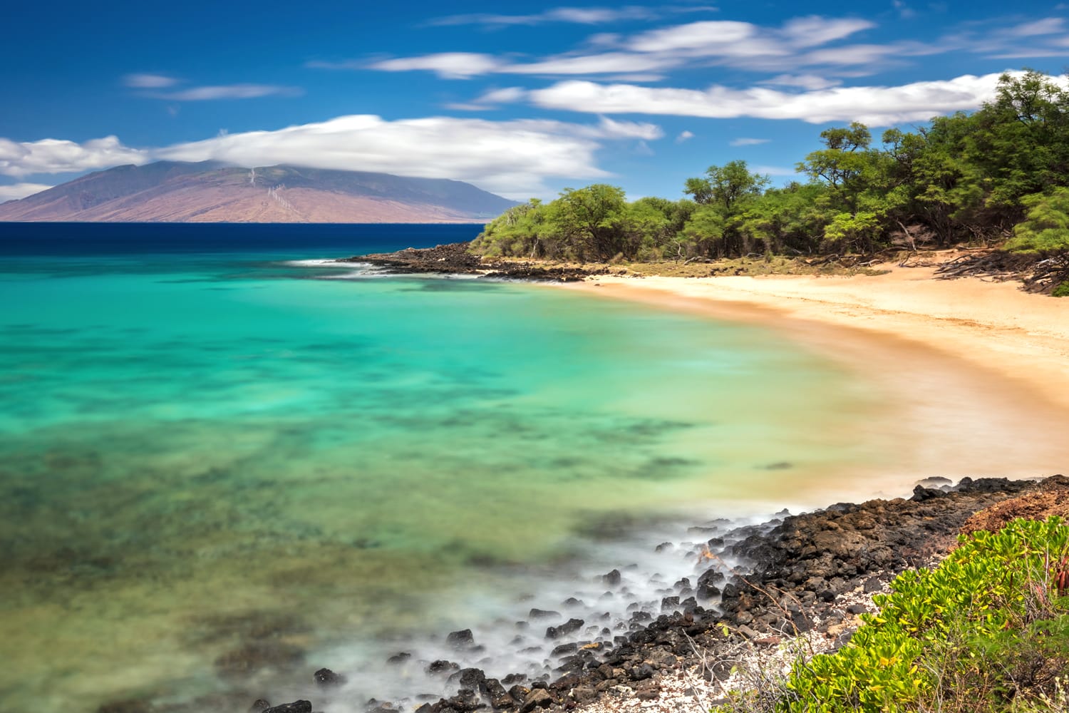 Piccola spiaggia, Maui, Hawaii