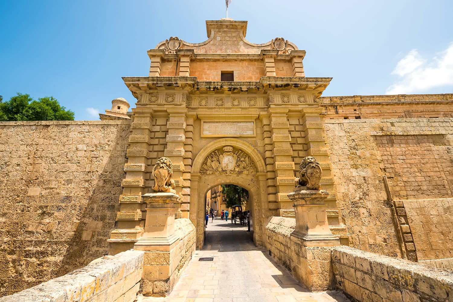Porta della città a Mdina, Malta