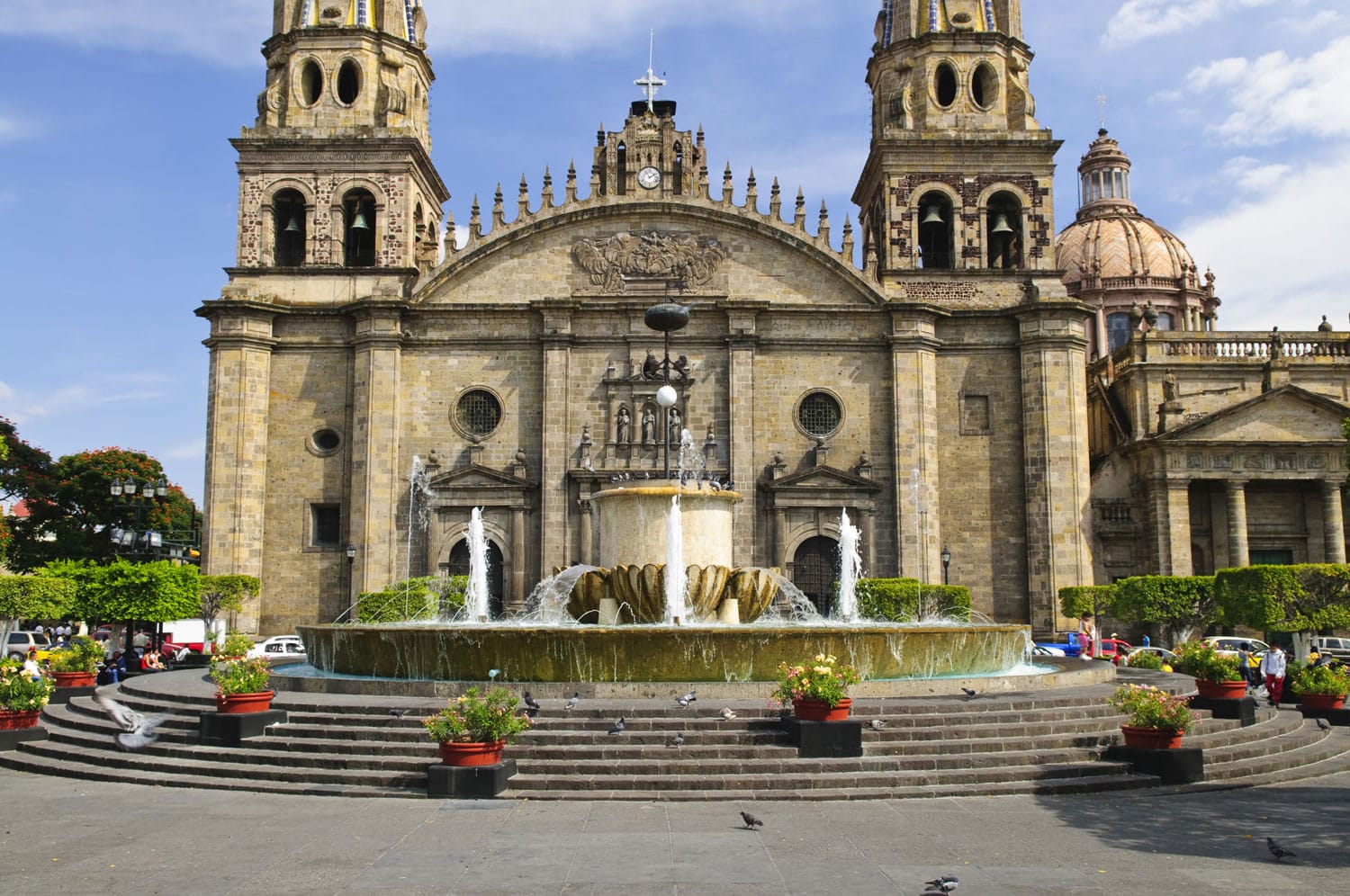 Cattedrale nel centro storico di Guadalajara, Jalisco, Messico